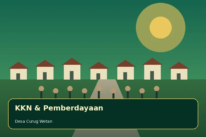 Ilustrasi KKN & Pemberdayaan Warga Curug Wetan