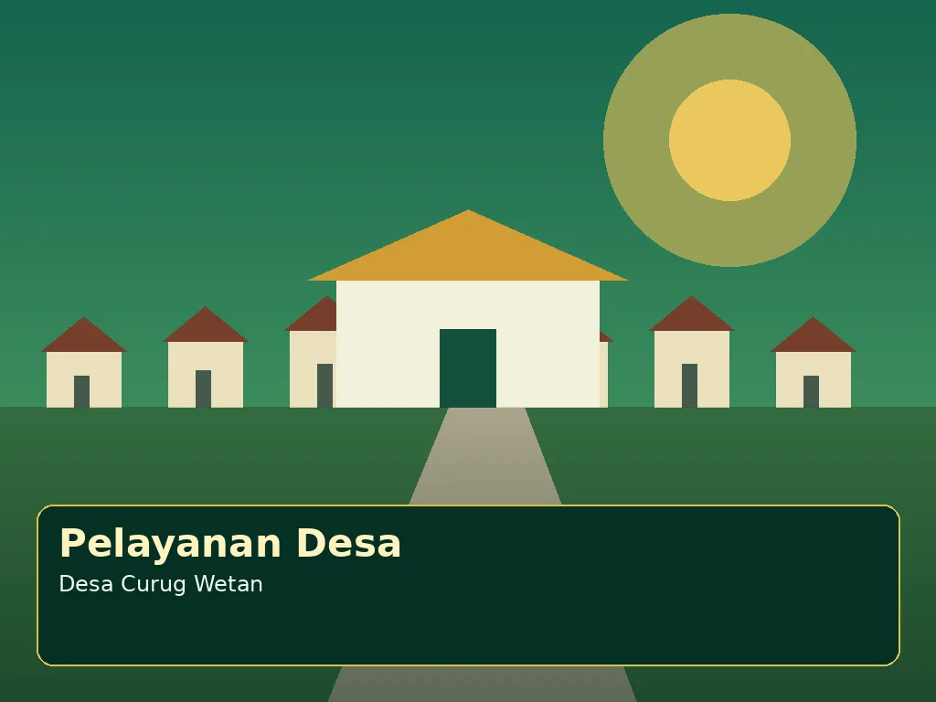 Ilustrasi pelayanan Pemerintah Desa Curug Wetan